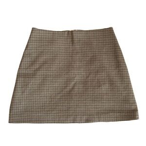 h&m houndstooth mini skirt